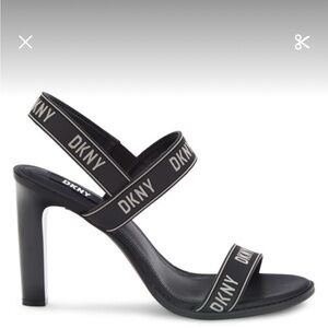 DKNY Black Balder Slingback Strappy Heels | Sz 9 | NWT
